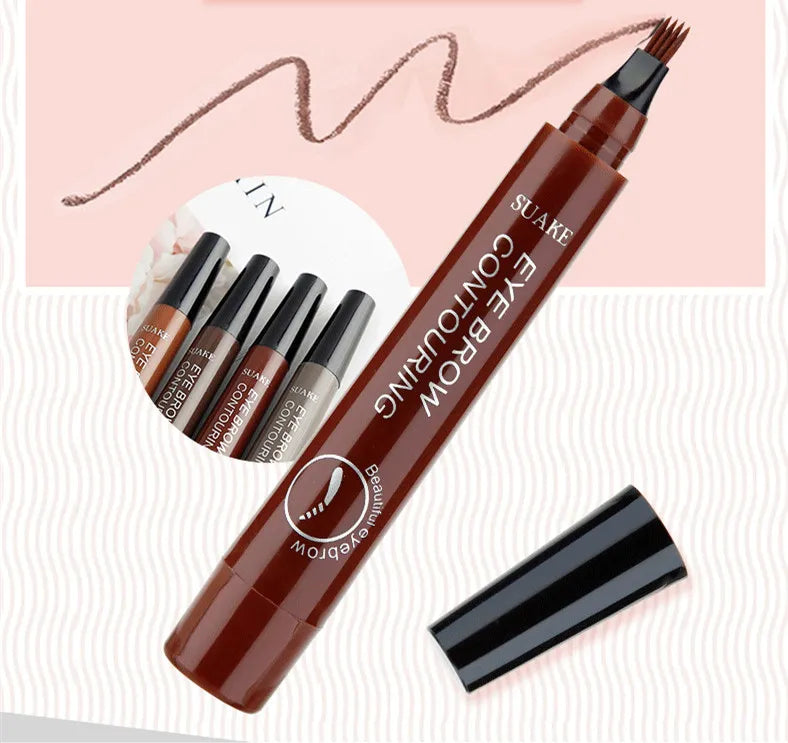 5 Colors Liquid Long Lasting Eyebrow Pencil for Women