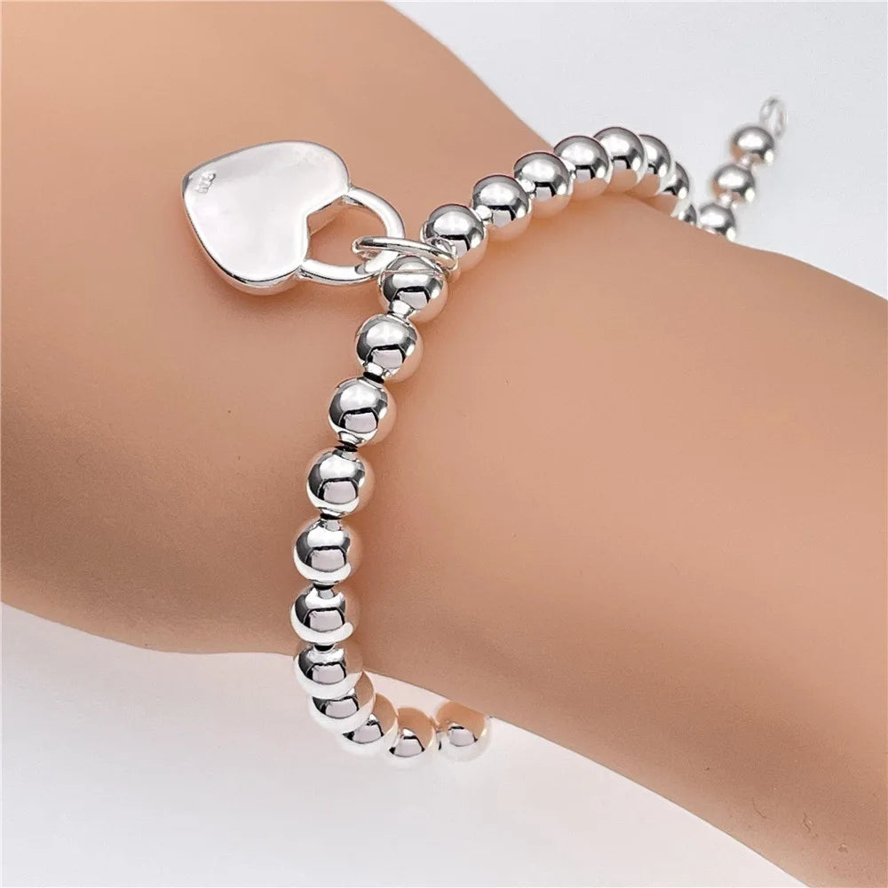 925 Sterling Silver Chain Bracelet for Women/Men