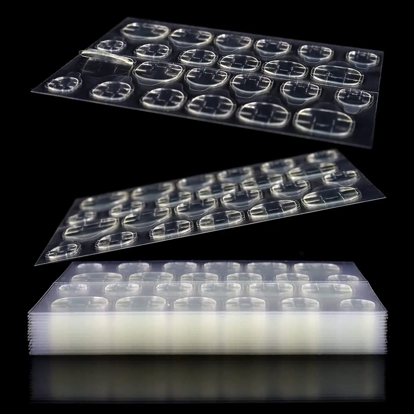 Double Sided False Nail Adhesive Tape, Jelly Clear Waterproof Tabs Nail Glue