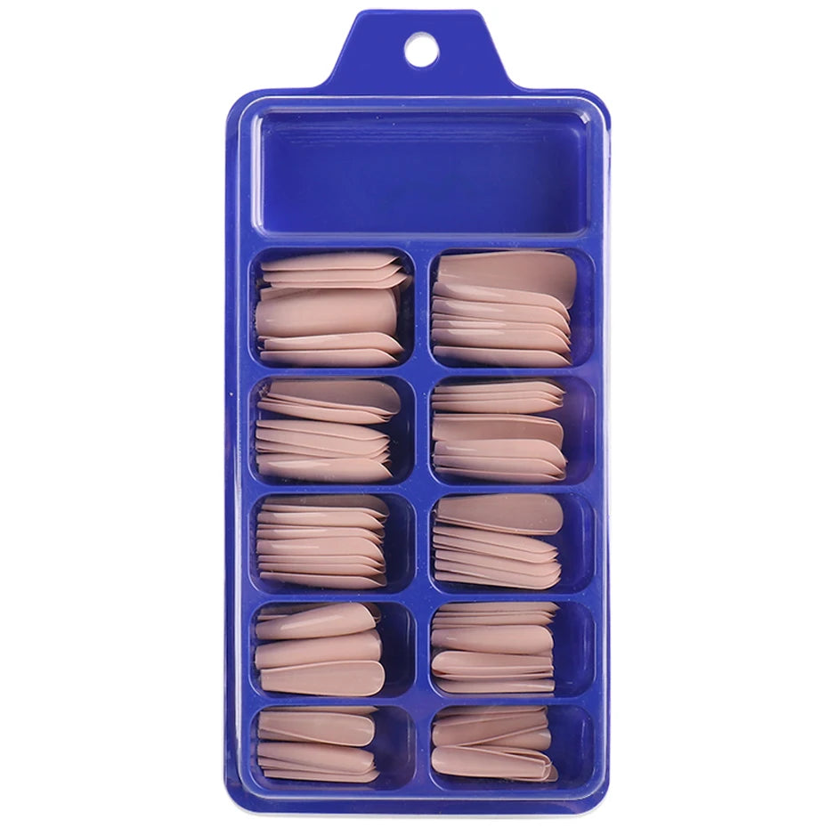100pcs Press On Acrylic Coffin Extension Nails