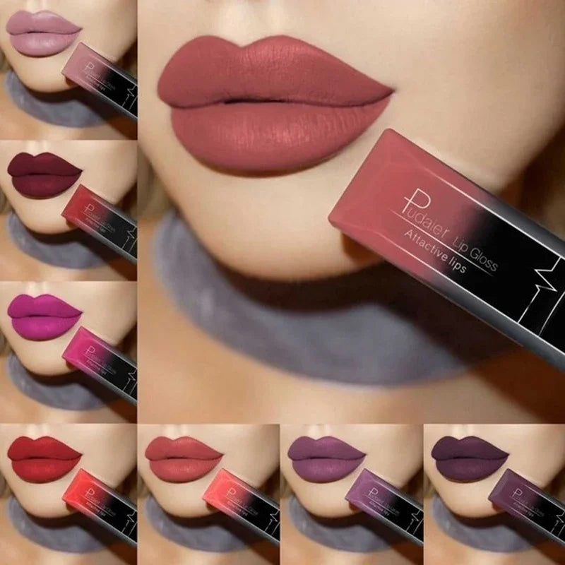Nude Matte Waterproof Liquid Lipstick Moisturizer