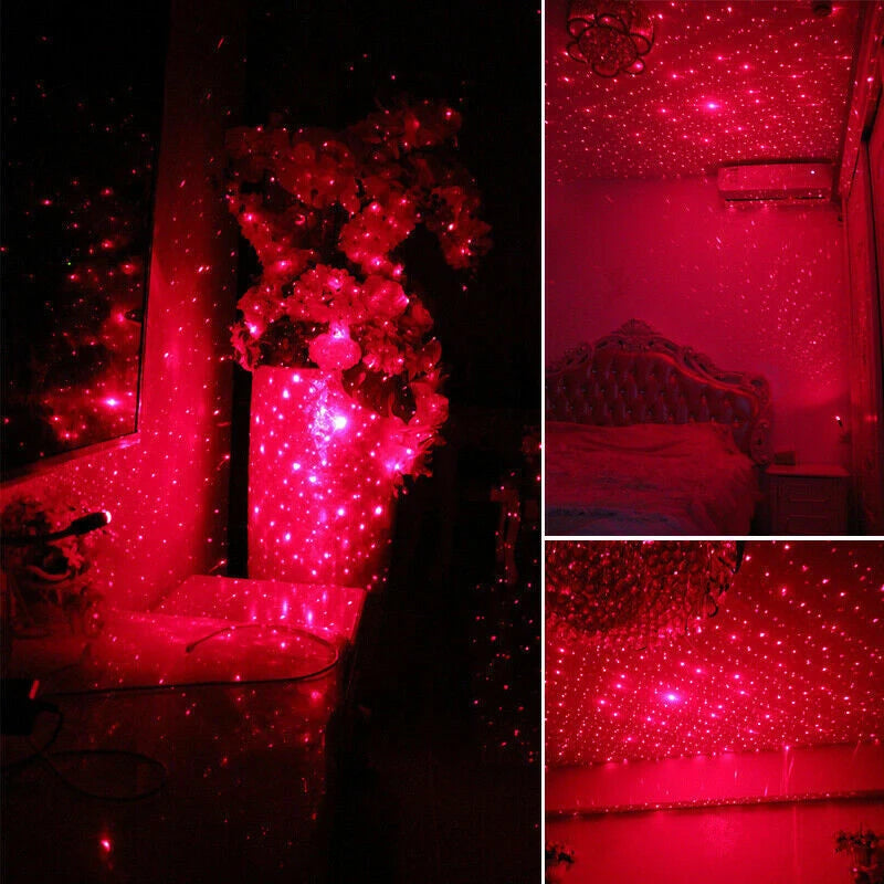 Mini Starry Laser Projector Lights for Car Interior  Roof, USB