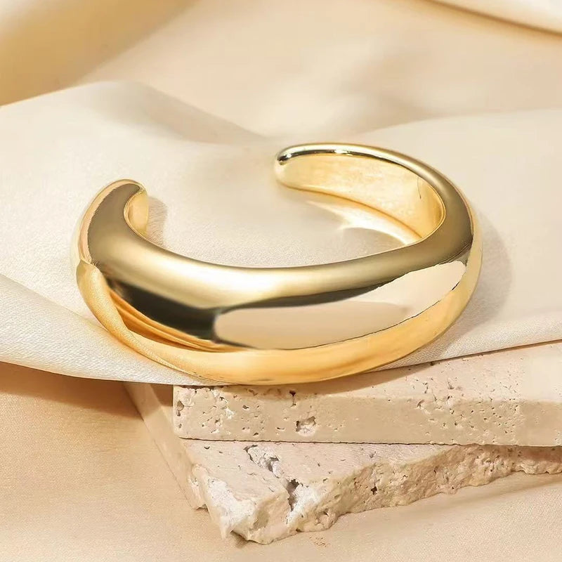 Irregular Plastic Cuff Bangle for Women