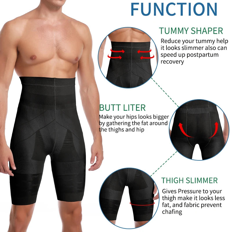 Men's Waist Slimming Belly Flat Body Shaper Briefs Boxer