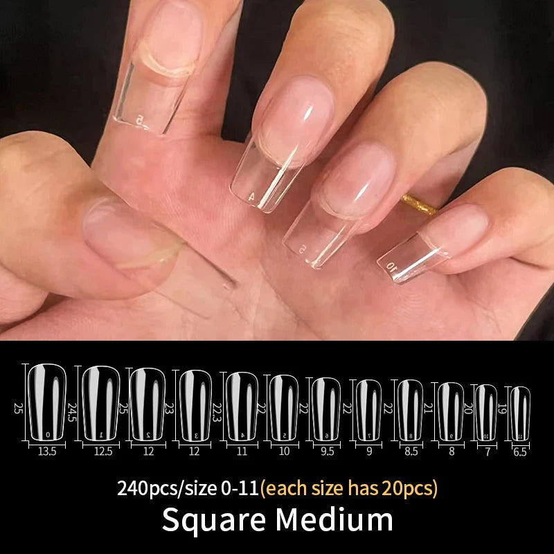 Press on Clear Nail Extensions
