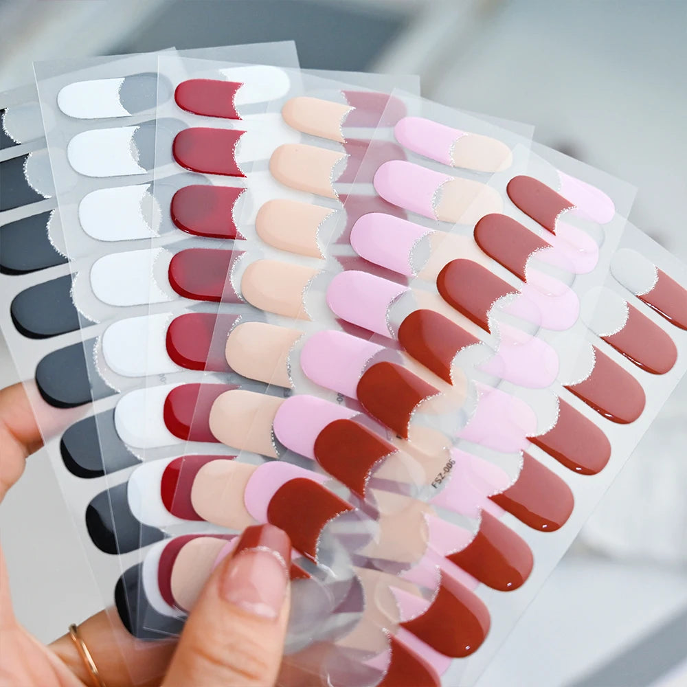 UV/LED Lamp Gel Nail Polish Wraps Long-Lasting Full Cover