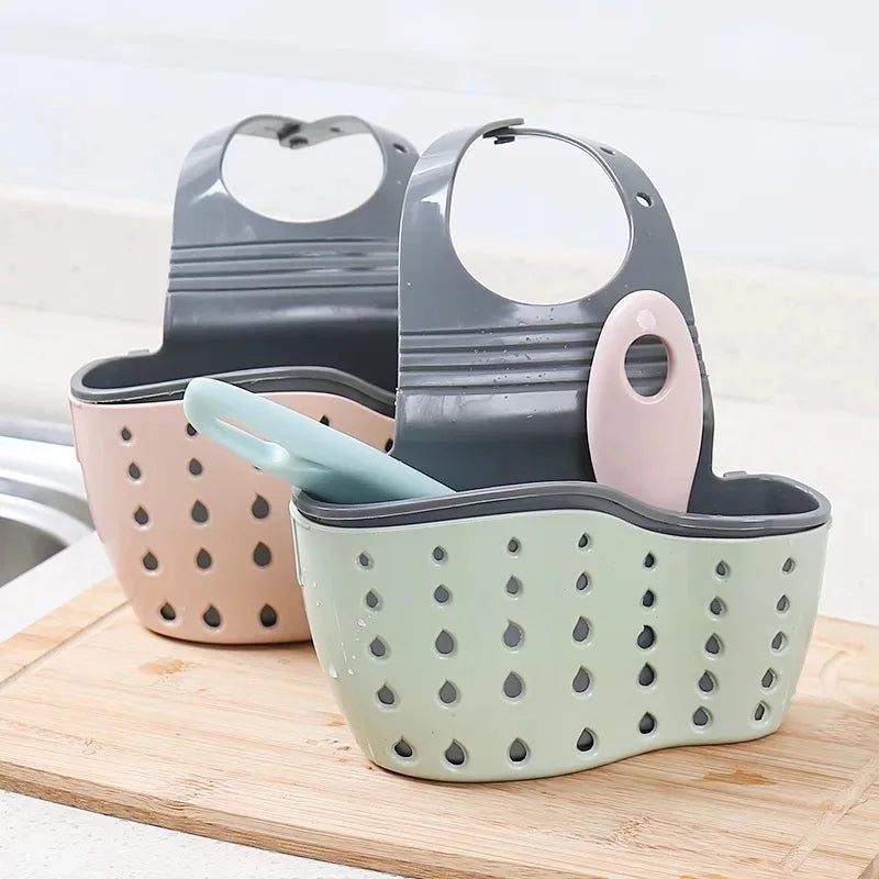 Kitchen Portable Hanging Drain Basket for Sponge & Soaps