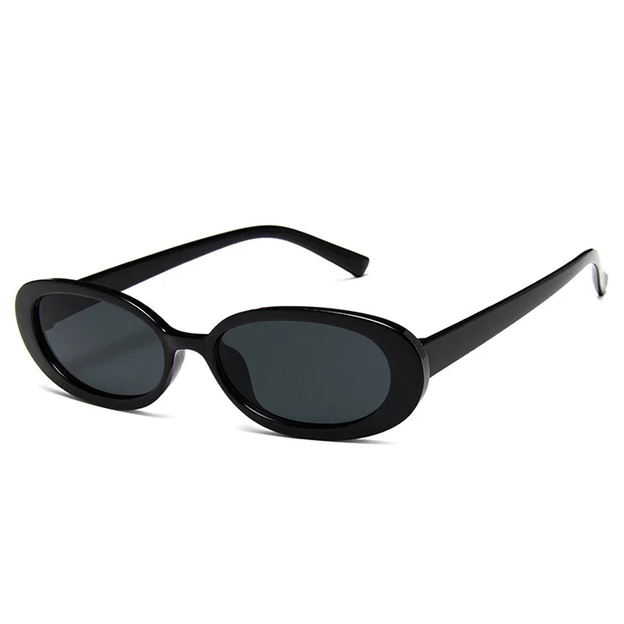 UV400 Vintage Oval Sunglasses For Women