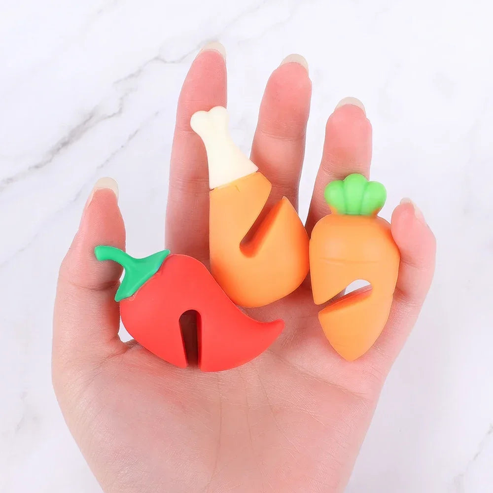 1/3Pcs Silicone Heat-Resistant Hot Pot & Lid Holder