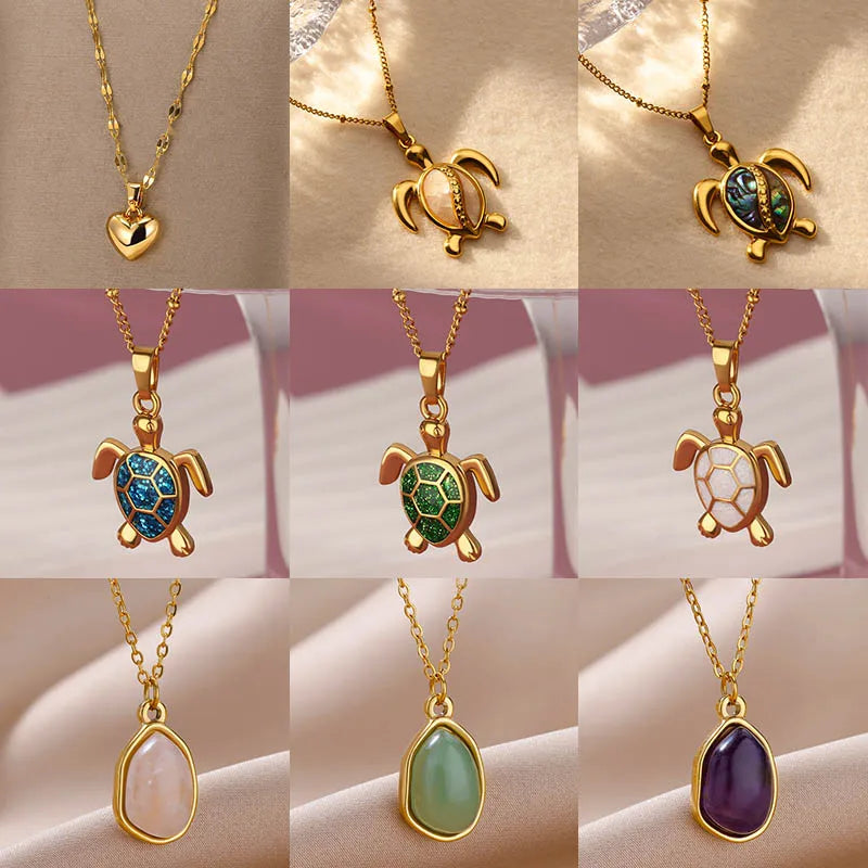Stainless Steel Gold Plated Necklace