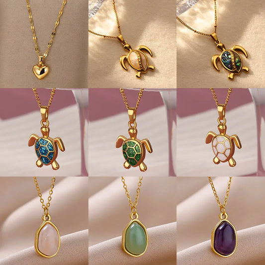 Stainless Steel Gold Plated Necklace