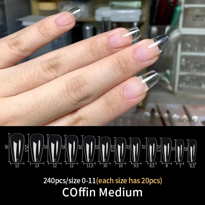 Press on Clear Nail Extensions