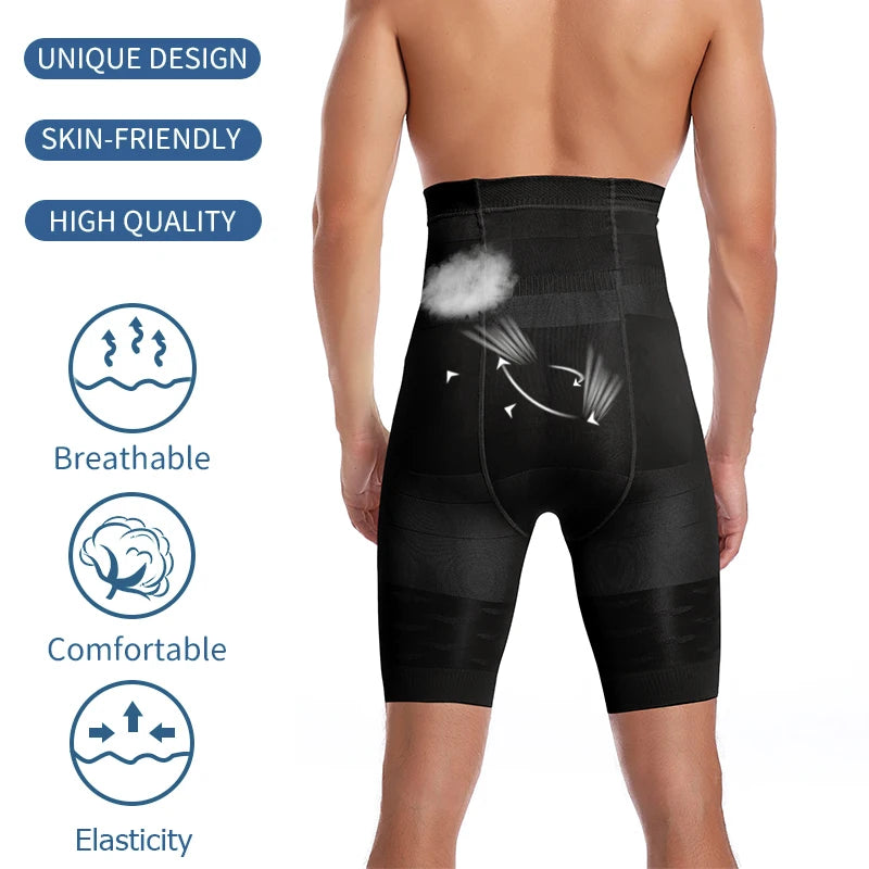 Men's Waist Slimming Belly Flat Body Shaper Briefs Boxer