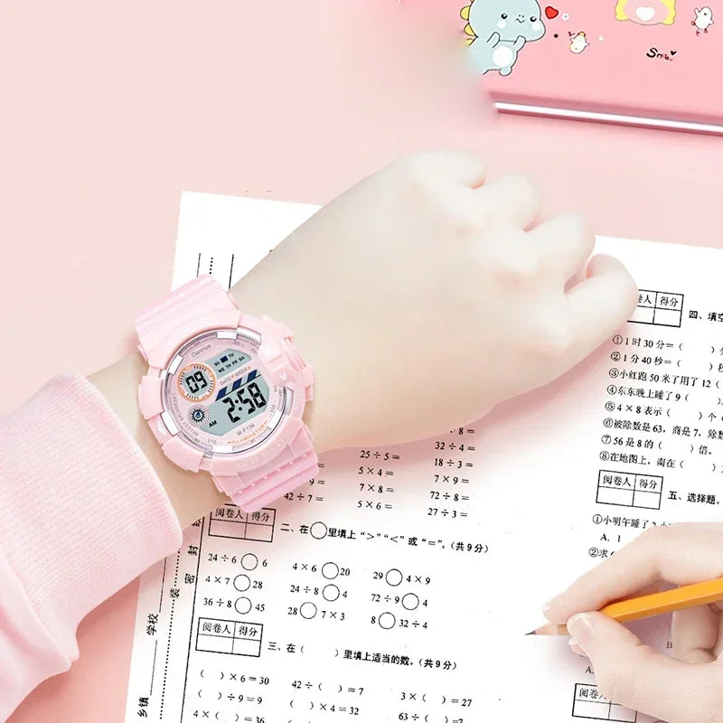 YIKAZE Waterproof Fashion Digital Sports Watch for Kids