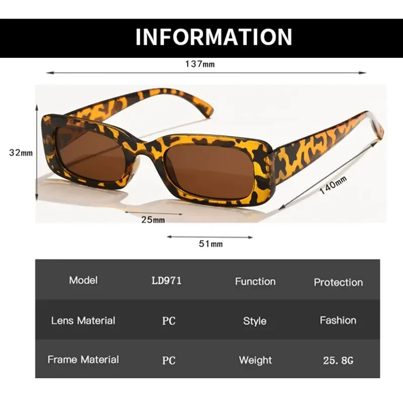 UV400 Fashion Retro Square Glasses for Women/Men