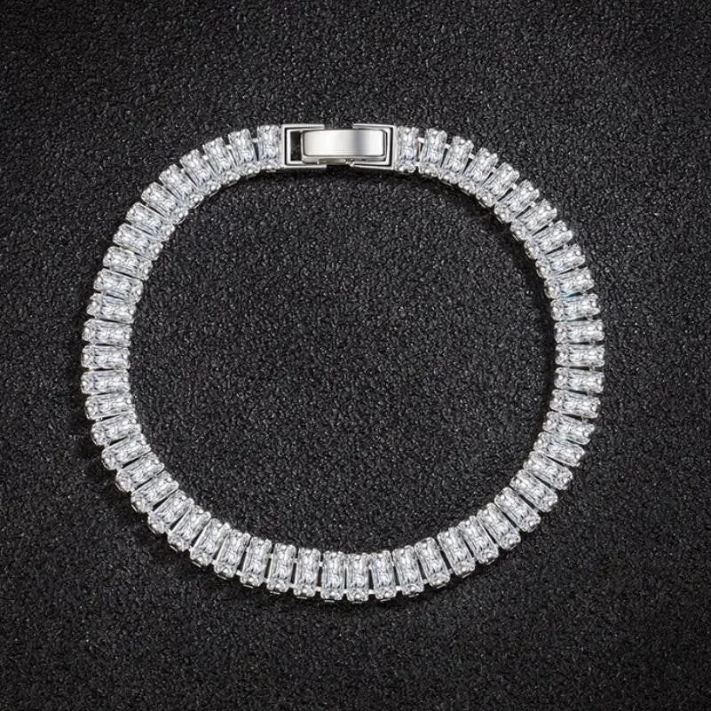 925 Sterling Silver Bracelet with fine Crystal