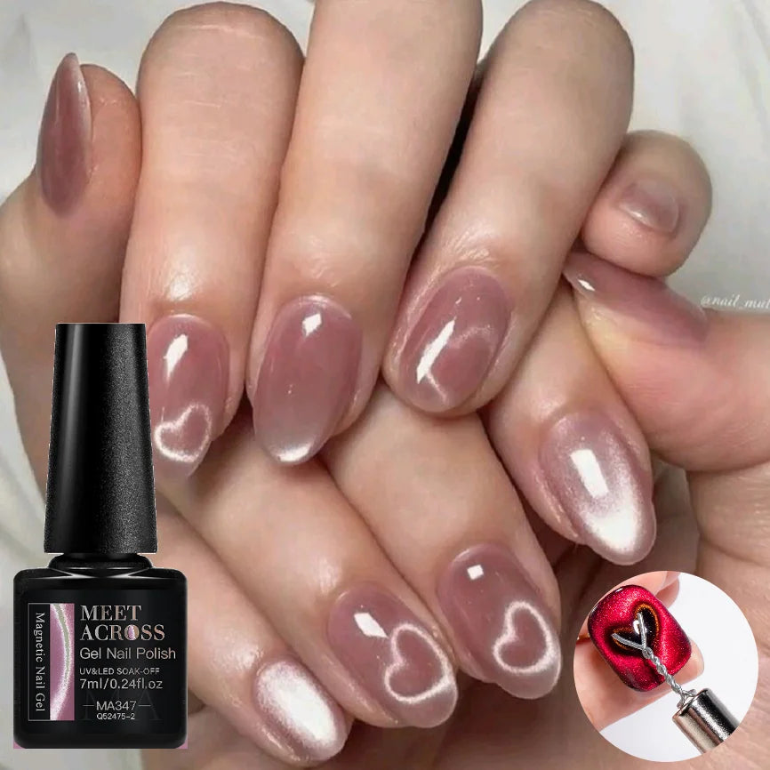 Cat Eye Gel Nail Polish With Magnet