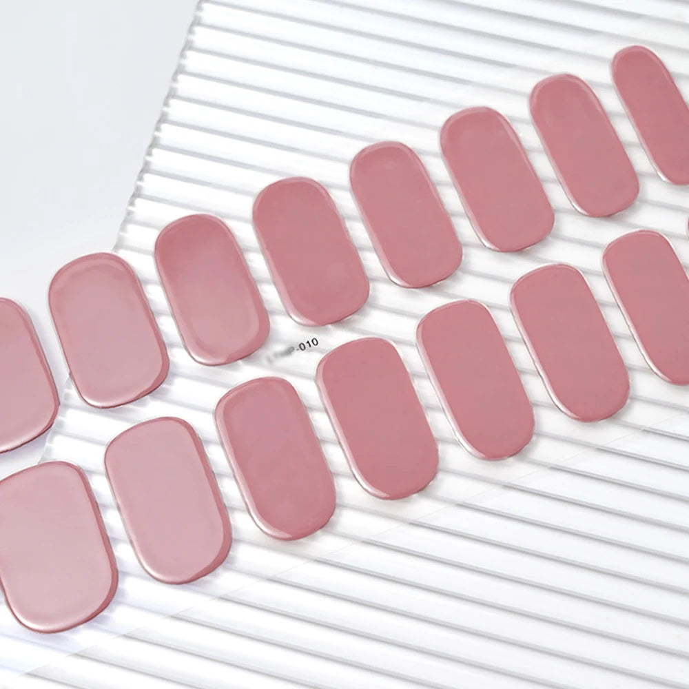 UV/LED Lamp Gel Nail Polish Wraps Long-Lasting Full Cover