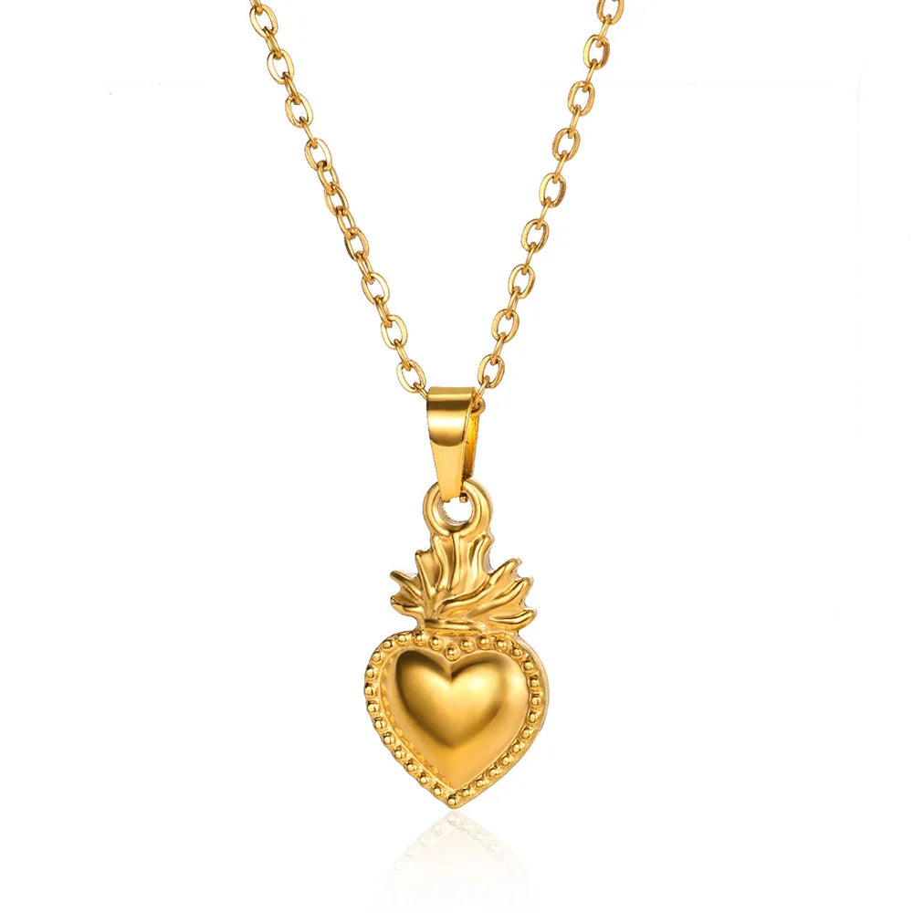 Stainless Steel Gold Plated Necklace