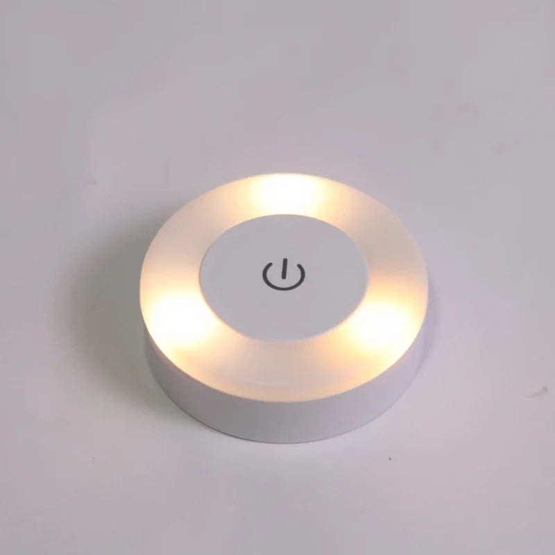 Round Mini LED Light With Touch Sensor/Magnetic Base