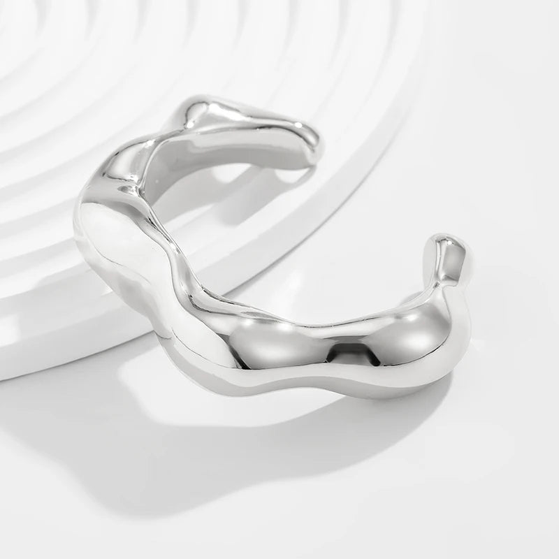 Irregular Plastic Cuff Bangle for Women