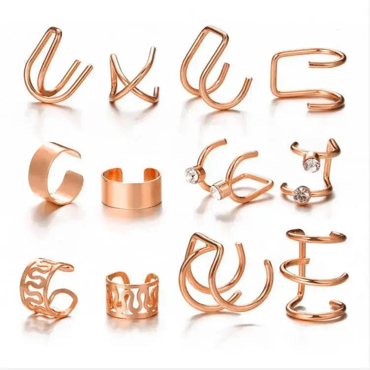 Ear Cuff, Non-Piercing Ear Clips Set