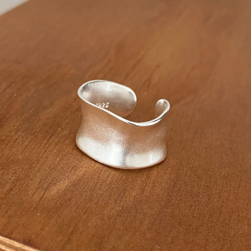 Open Vintage Gold/Silver Wide Flat Rings