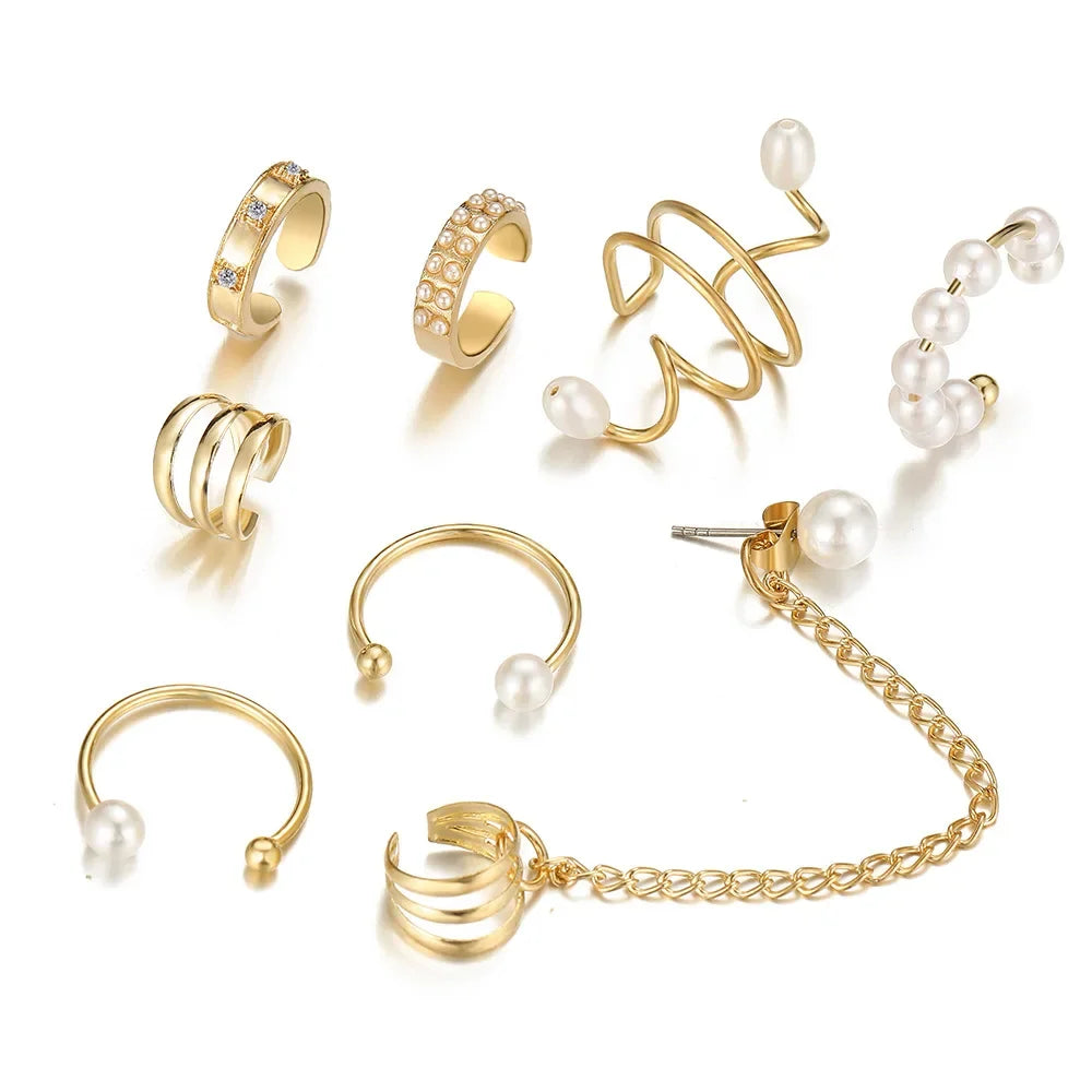 Ear Cuff, Non-Piercing Ear Clips Set