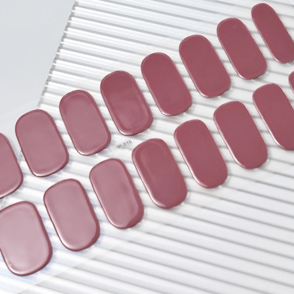 UV/LED Lamp Gel Nail Polish Wraps Long-Lasting Full Cover