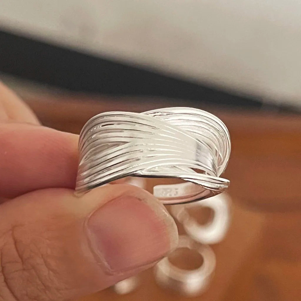 925 Sterling Silver Adjustable Rings for Women