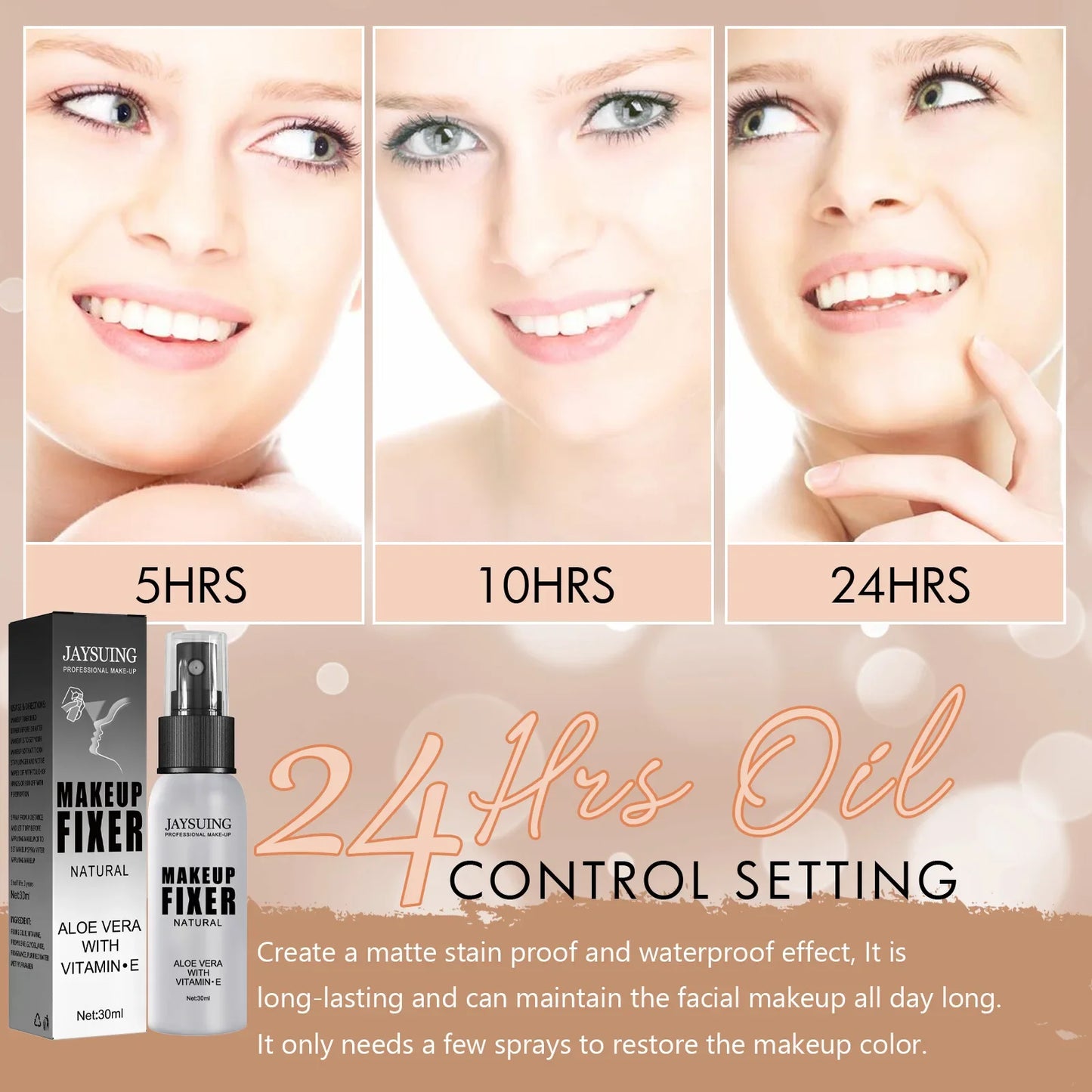 Makeup Setting Spray Matte Finish Long Lasting Lightweight & Waterproof