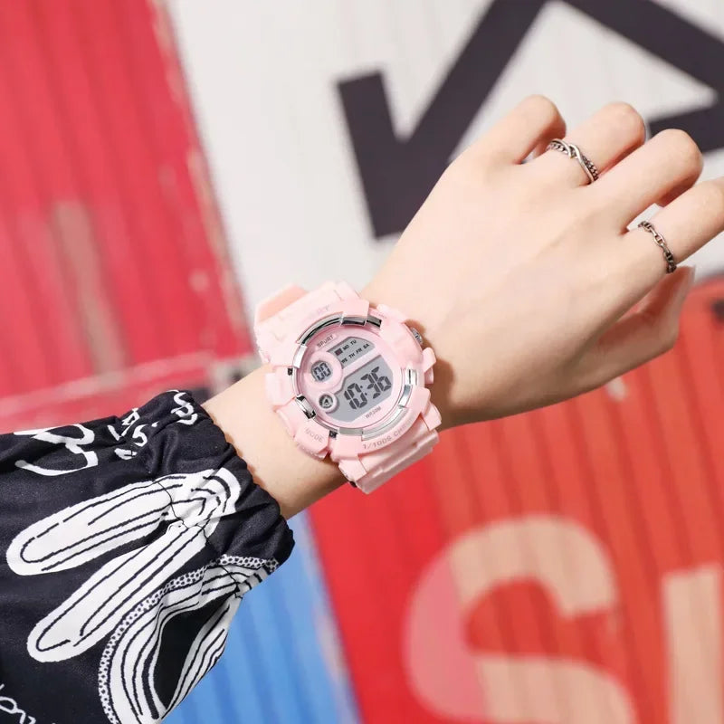 YIKAZE Waterproof Fashion Digital Sports Watch for Kids