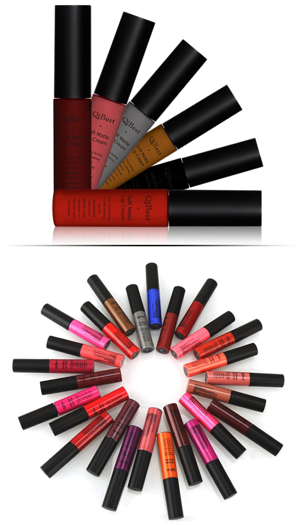Nude Waterproof Matte Lip Gloss Liquid Lipstick/Lipgloss For Women