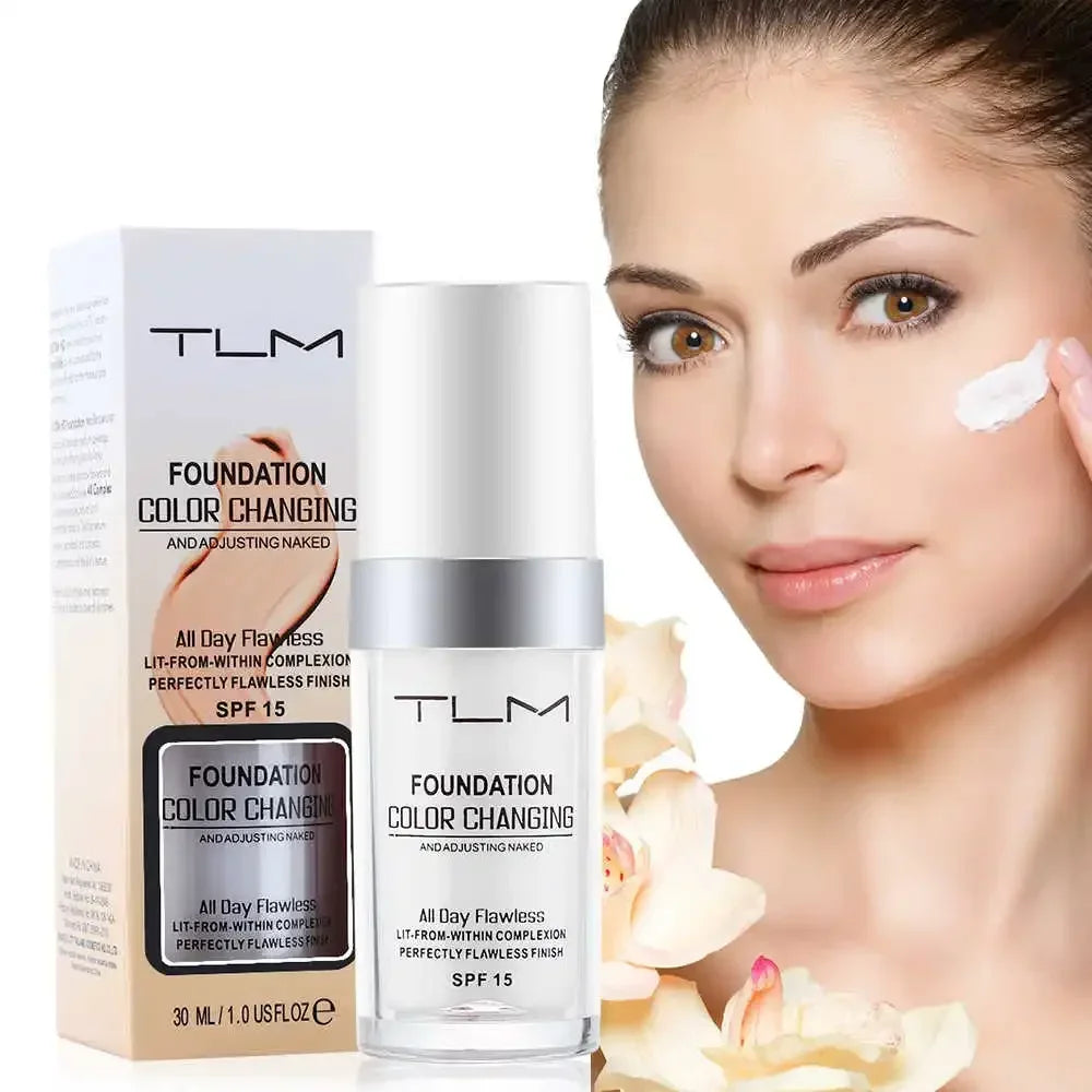 TLM Foundation Liquid Soft Matte Long Lasting Hydrating Makeup Base