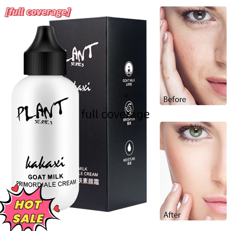 Long Lasting Goat Milk Liquid Acne Cover Korean Makeup