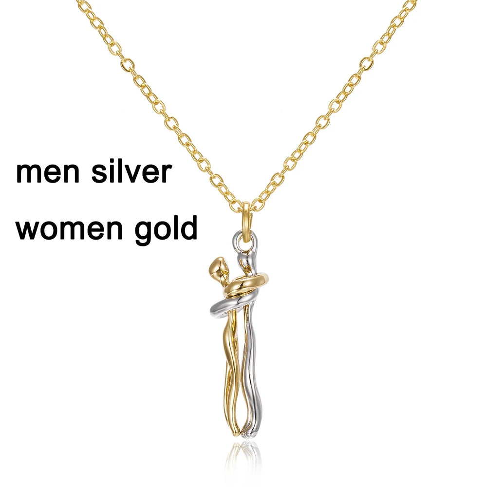 Hugging Necklace For Lover/Couple Men & Women