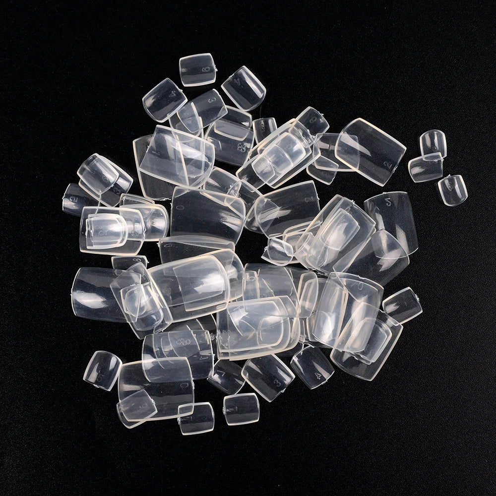 100pcs Press On Square Fake Toenails