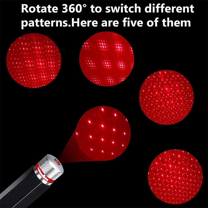 Mini Starry Laser Projector Lights for Car Interior  Roof, USB