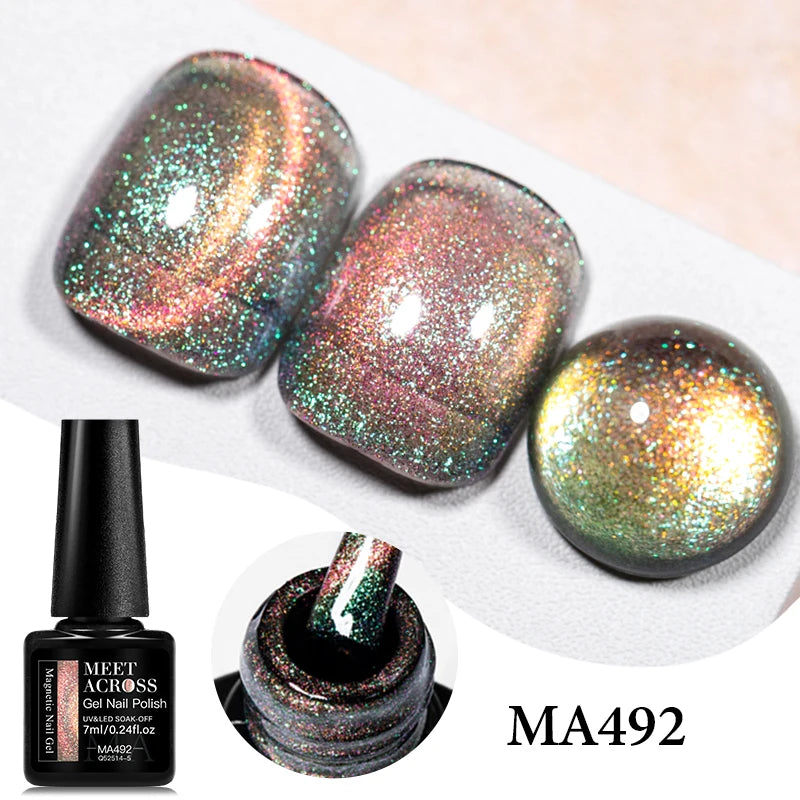 Cat Eye Gel Nail Polish With Magnet
