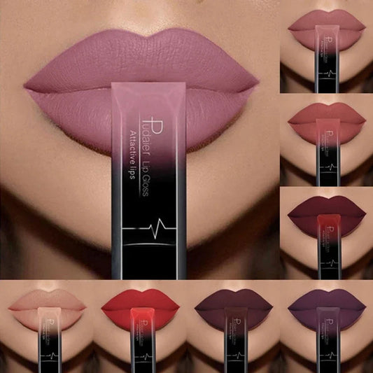 Nude Matte Waterproof Liquid Lipstick Moisturizer