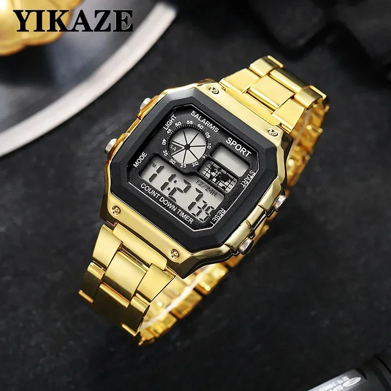 Stainless Steel Waterproof, Electronic Watch for Men