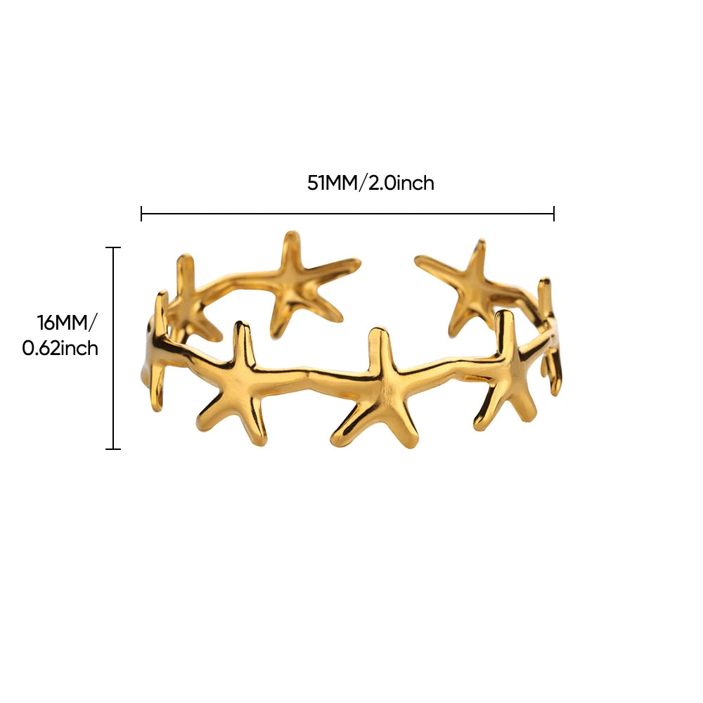 Stainless Steel Gold/Silver Cuff Bangles for Women