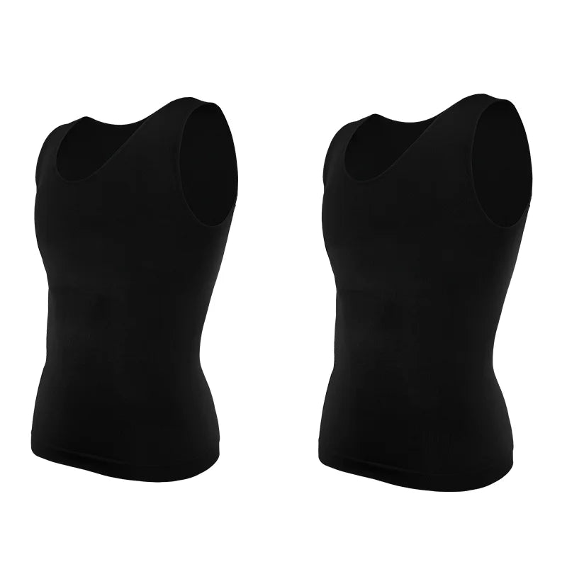 Men Tummy Shapewear Compression Shirt for Flat Belly