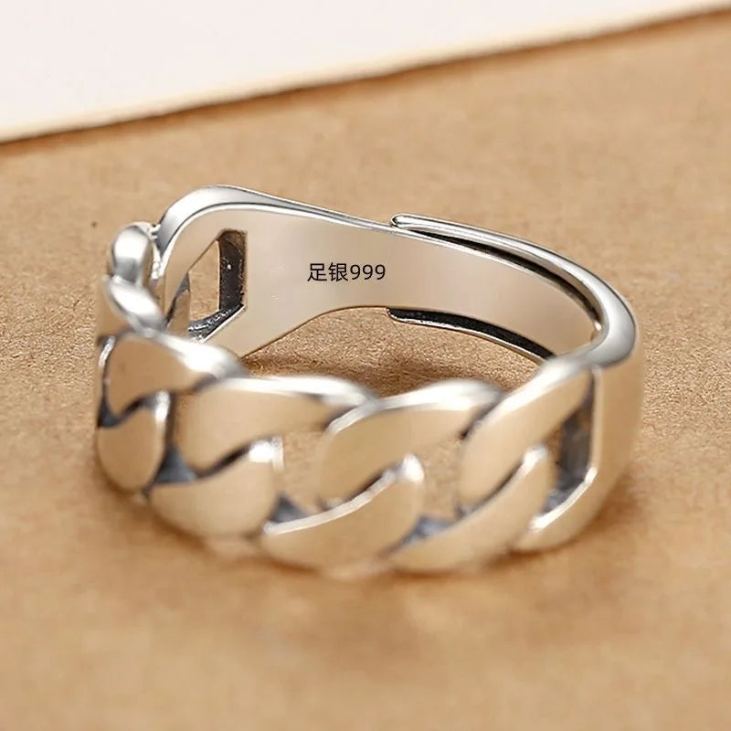 925 Sterling Silver Adjustable Rings for Women