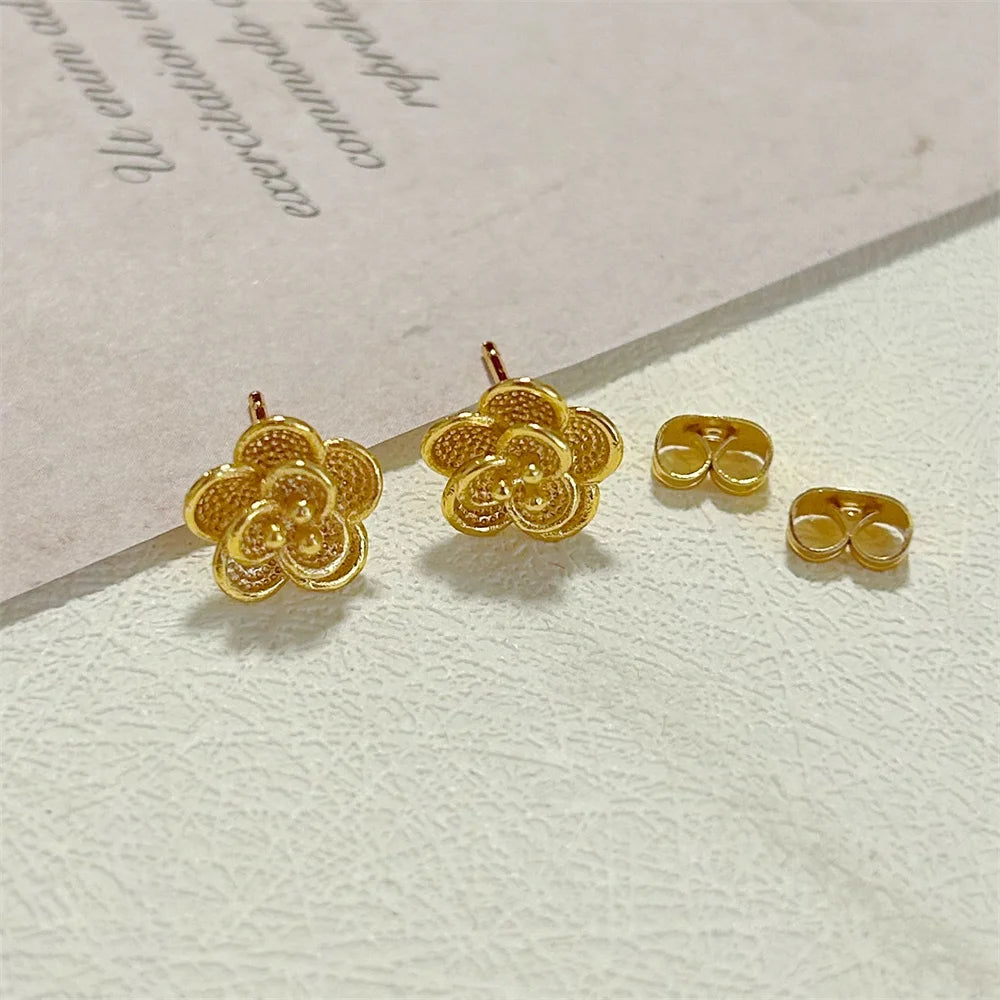 Gold Color Jewelry Sets for Women Earrings & Necklace