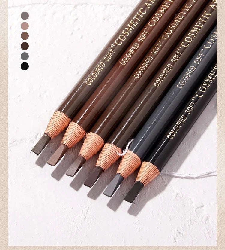 5pcs Professional Microblading, Waterproof Eyebrow Pencil