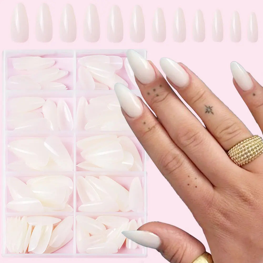120Pcs Almond False Nail Tips