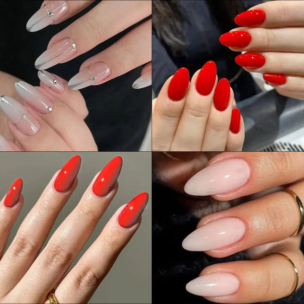 120Pcs Almond False Nail Tips