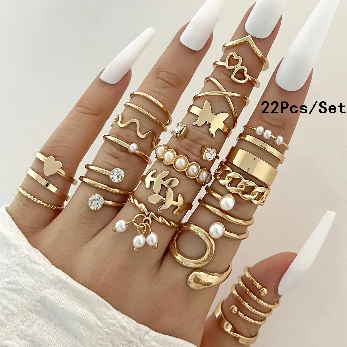 Bohemian Geometric Knuckle Rings Set For Women/Girls