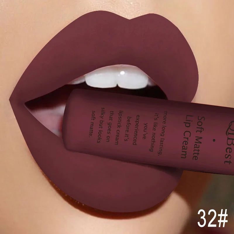 Nude Waterproof Matte Lip Gloss Liquid Lipstick/Lipgloss For Women